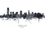 Jersey City New Jersey Skyline Poster och Canvastavla