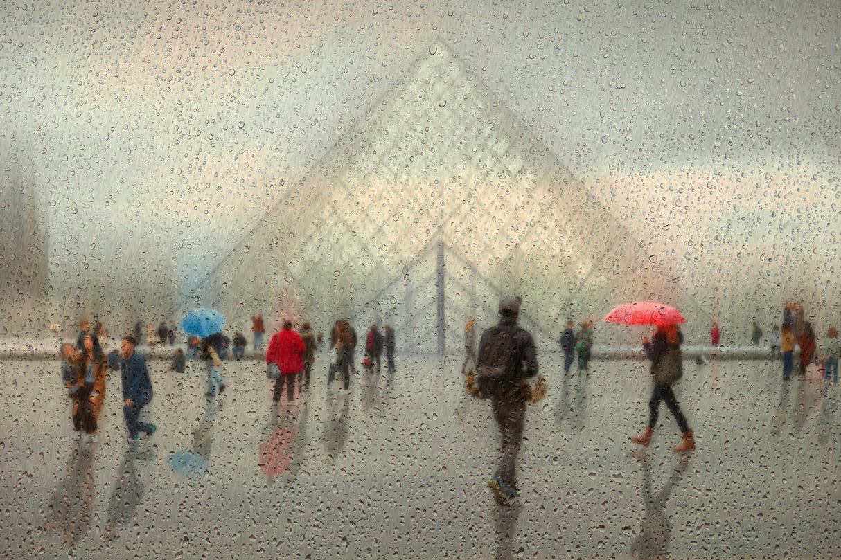 rain in Paris Poster och Canvastavla