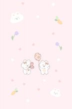 Kawaii Bunny Poster och Canvastavla