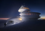 Winter in Space Station Poster och Canvastavla