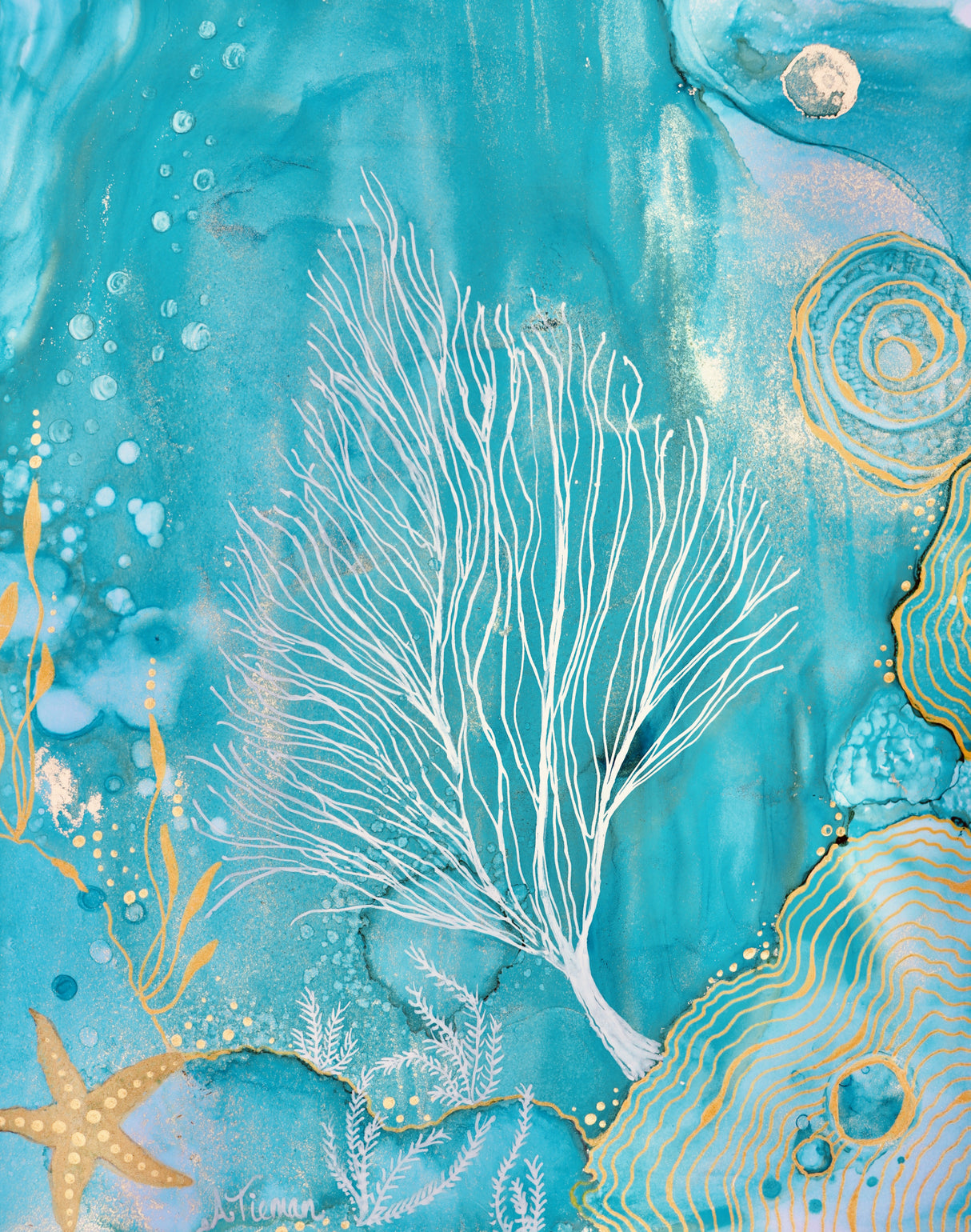 Turquoise Waters Poster och Canvastavla