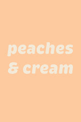 Peaches Cream Text Poster Poster och Canvastavla