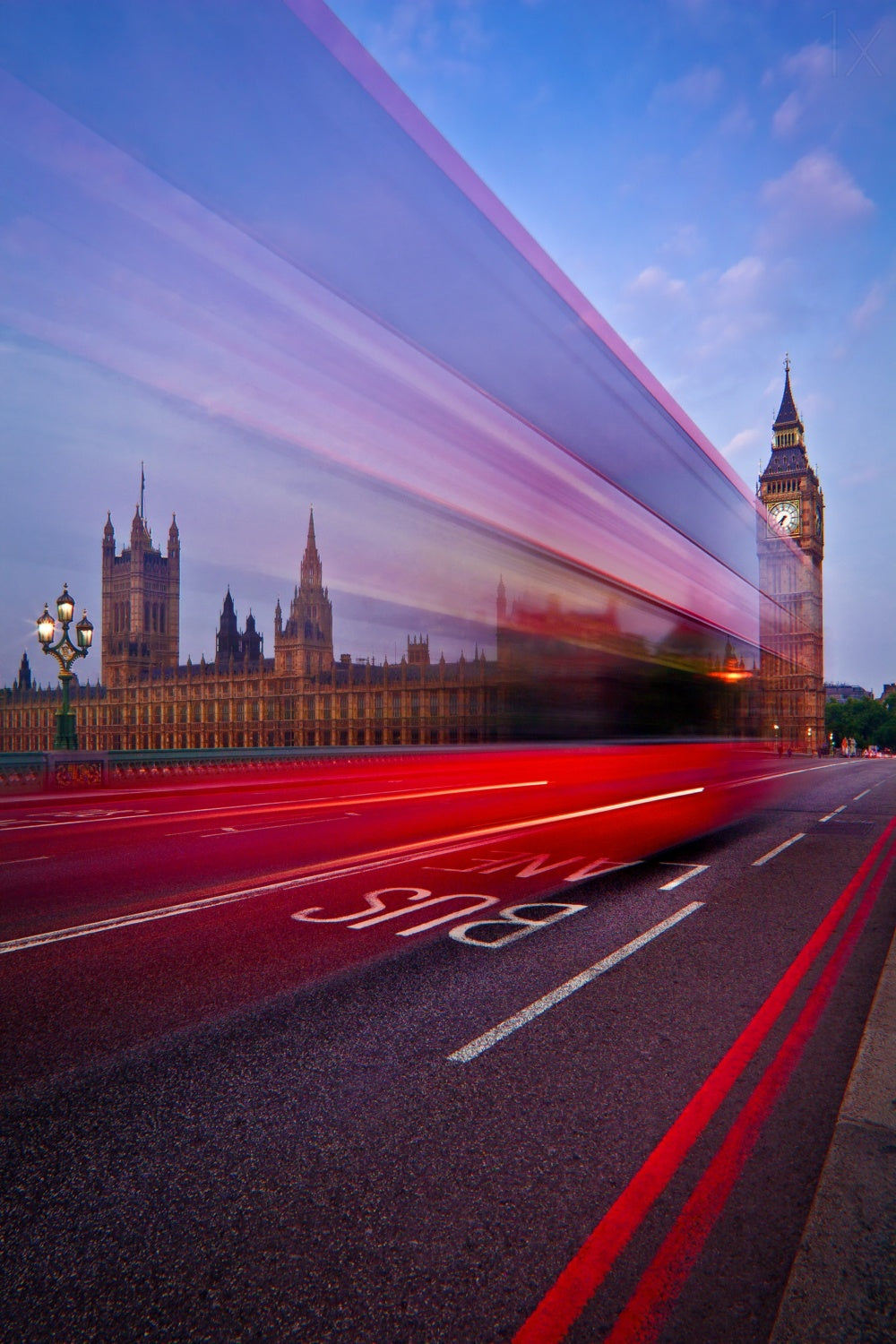 London Big Ben Bus Lane Poster och Canvastavla