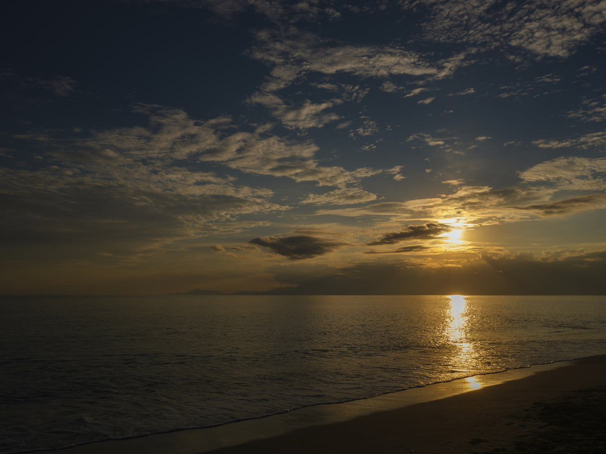 amazing sea view at sunset Poster och Canvastavla