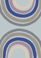 Double Rainbow Blue Poster och Canvastavla