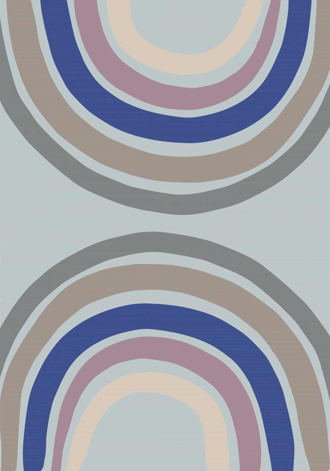 Double Rainbow Blue Poster och Canvastavla