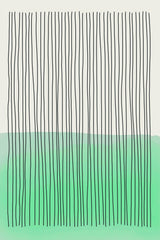 Green Minimalism #3 Poster och Canvastavla
