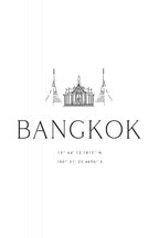 Bangkok coordinates Poster och Canvastavla