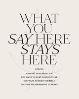 Stays Here No3 Poster och Canvastavla