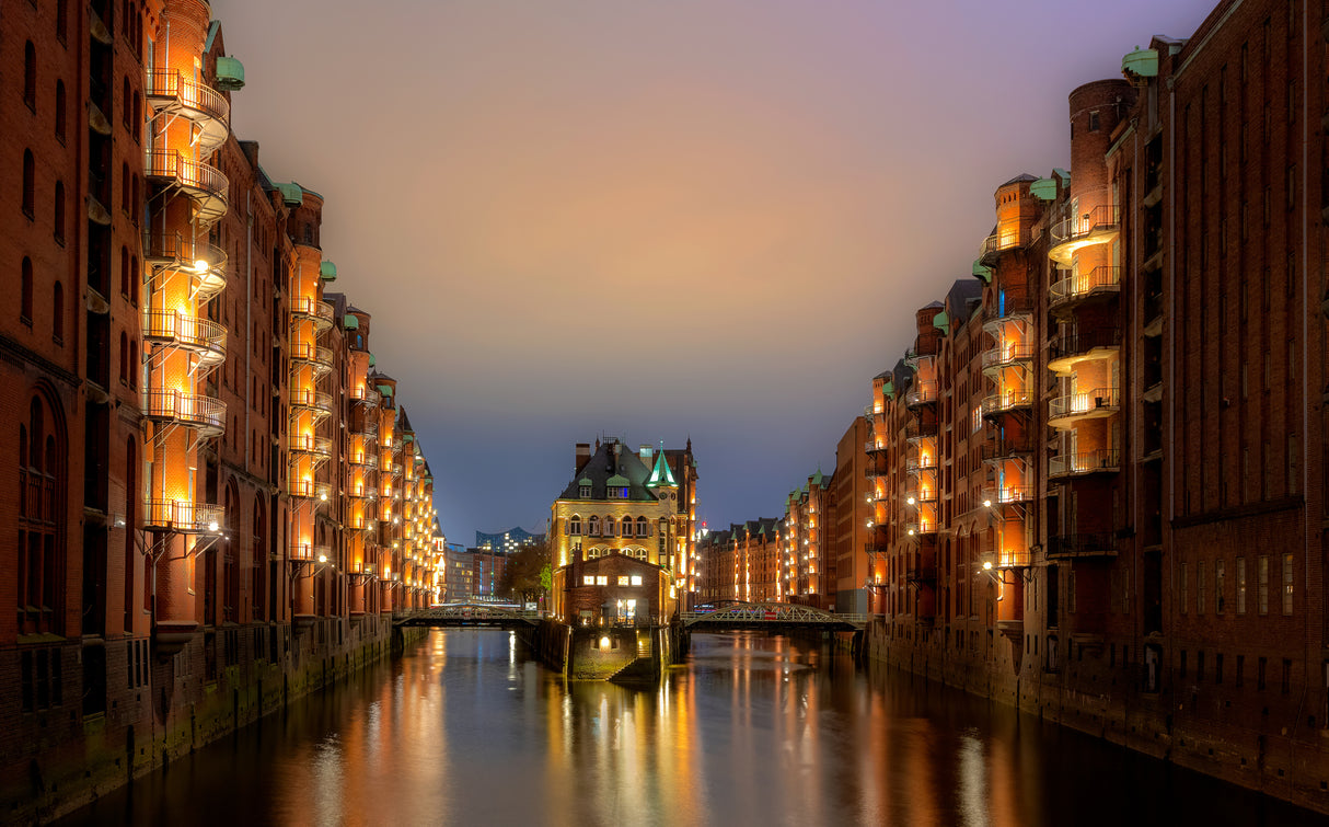Hamburg Hafen  City Poster och Canvastavla