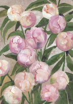 Valenty painterly peonies Poster och Canvastavla