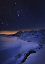 Night in Rila Mountain Poster och Canvastavla