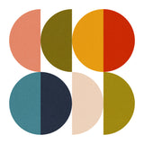 Mid Century Geometric Color Play 2 Poster och Canvastavla