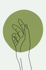 Abstract Minimal Hand #1 Poster och Canvastavla