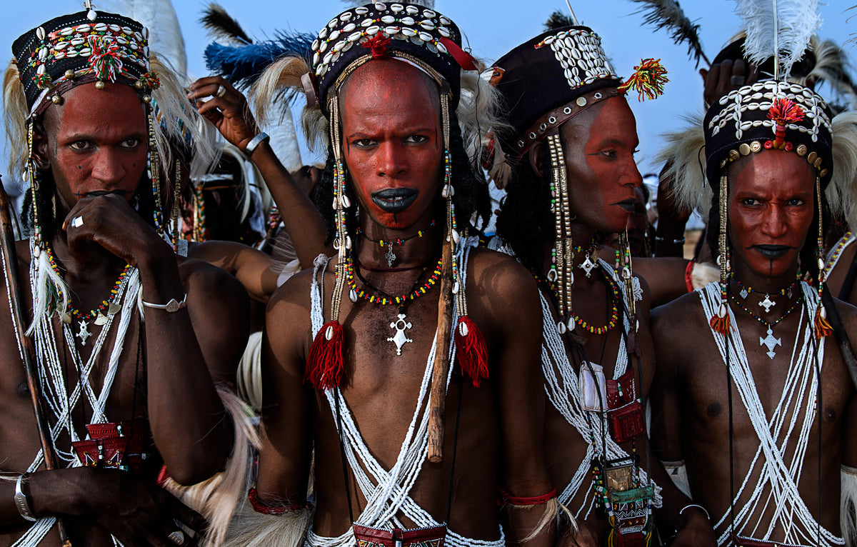Gerewol festival-I - Niger Poster och Canvastavla