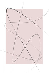 Blush Abstract Poster och Canvastavla