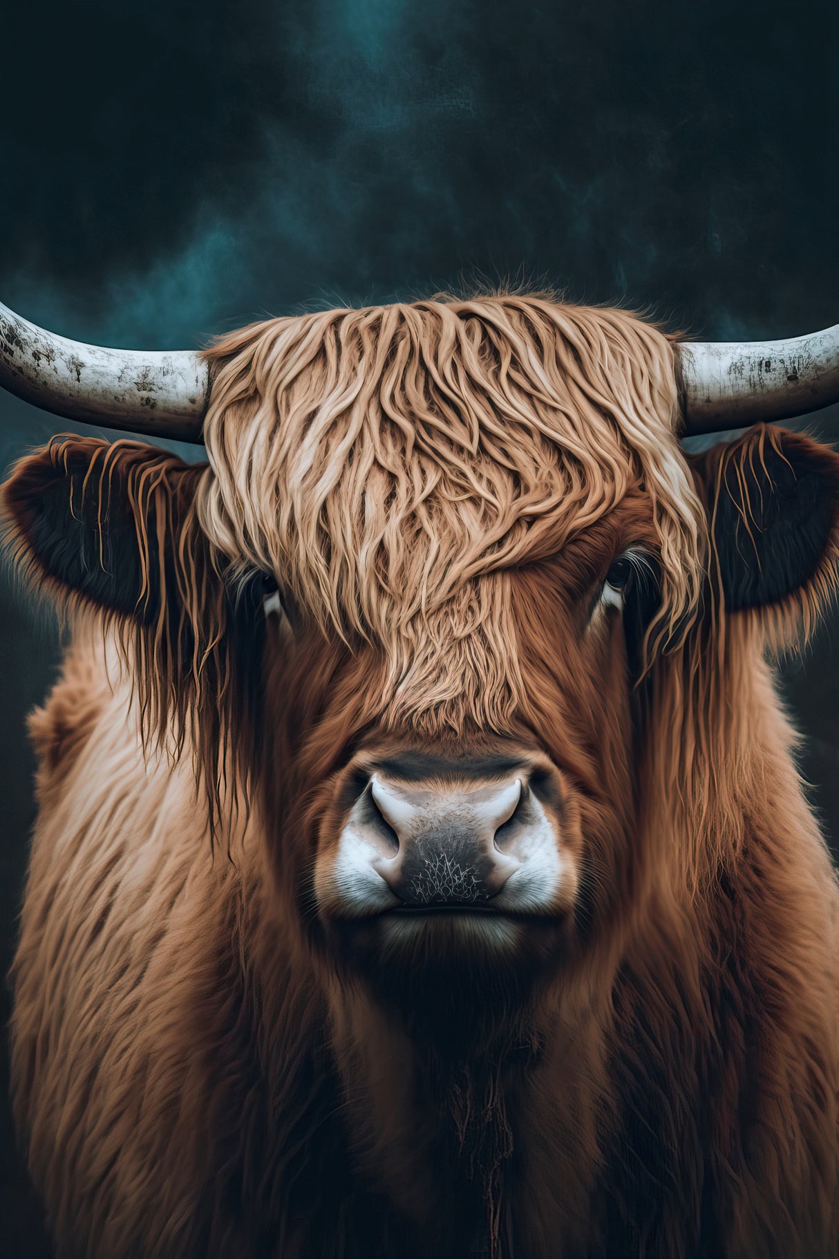 Highland Cow Poster och Canvastavla