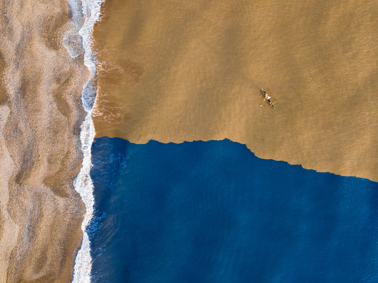 When the muddy river meets the ocean Poster och Canvastavla