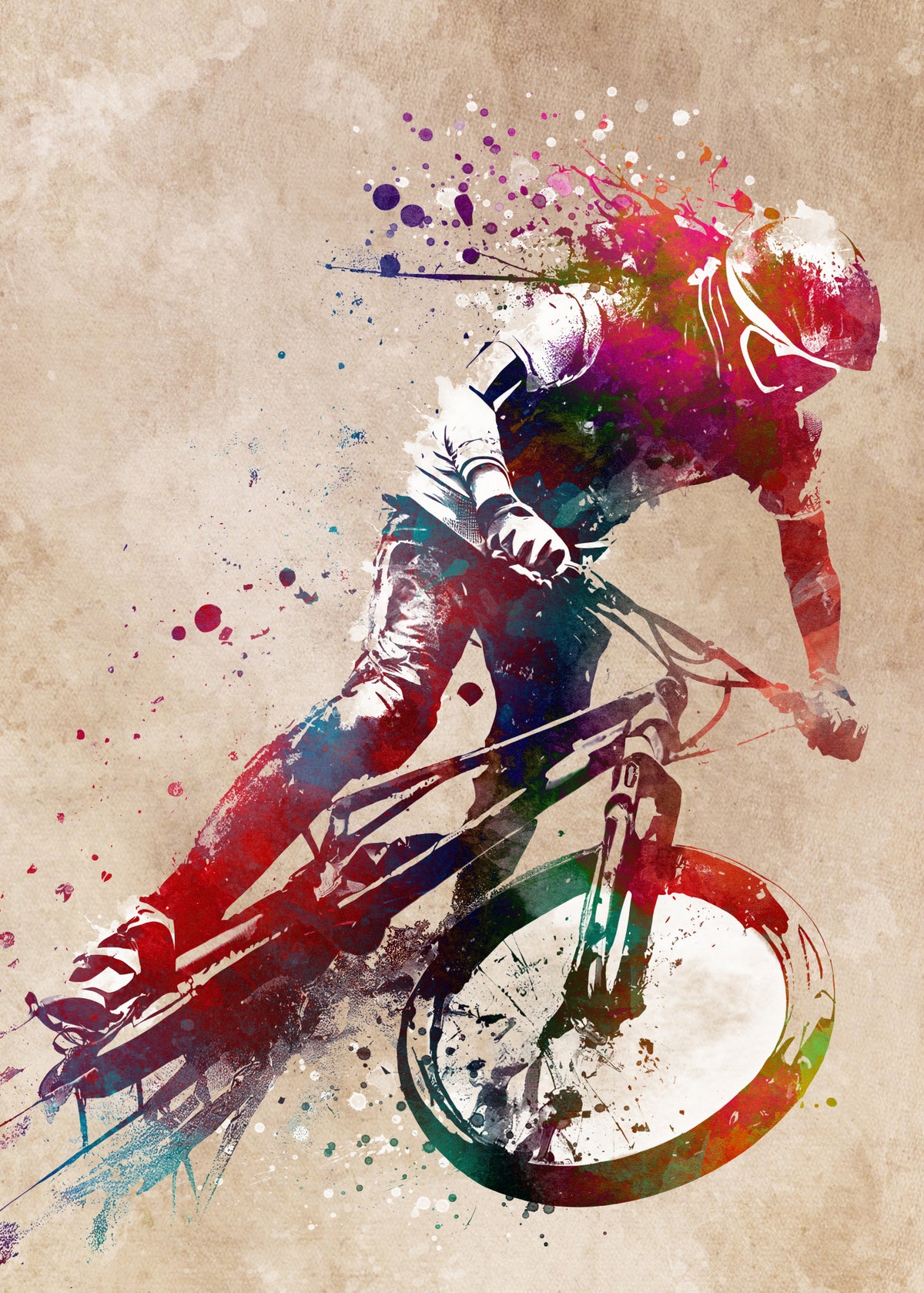 BMX sport art 31 Poster och Canvastavla