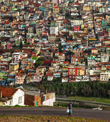 colors, and the houses Poster och Canvastavla