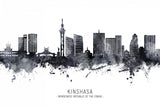 Kinshasa Democratic Republic of the Congo Skyline Poster och Canvastavla