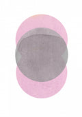 Gray Pink Circles Poster och Canvastavla
