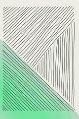 Pale Green Minimal Shapes Series #2 Poster och Canvastavla