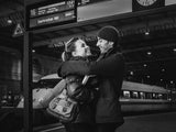 Meeting again at the station Poster och Canvastavla