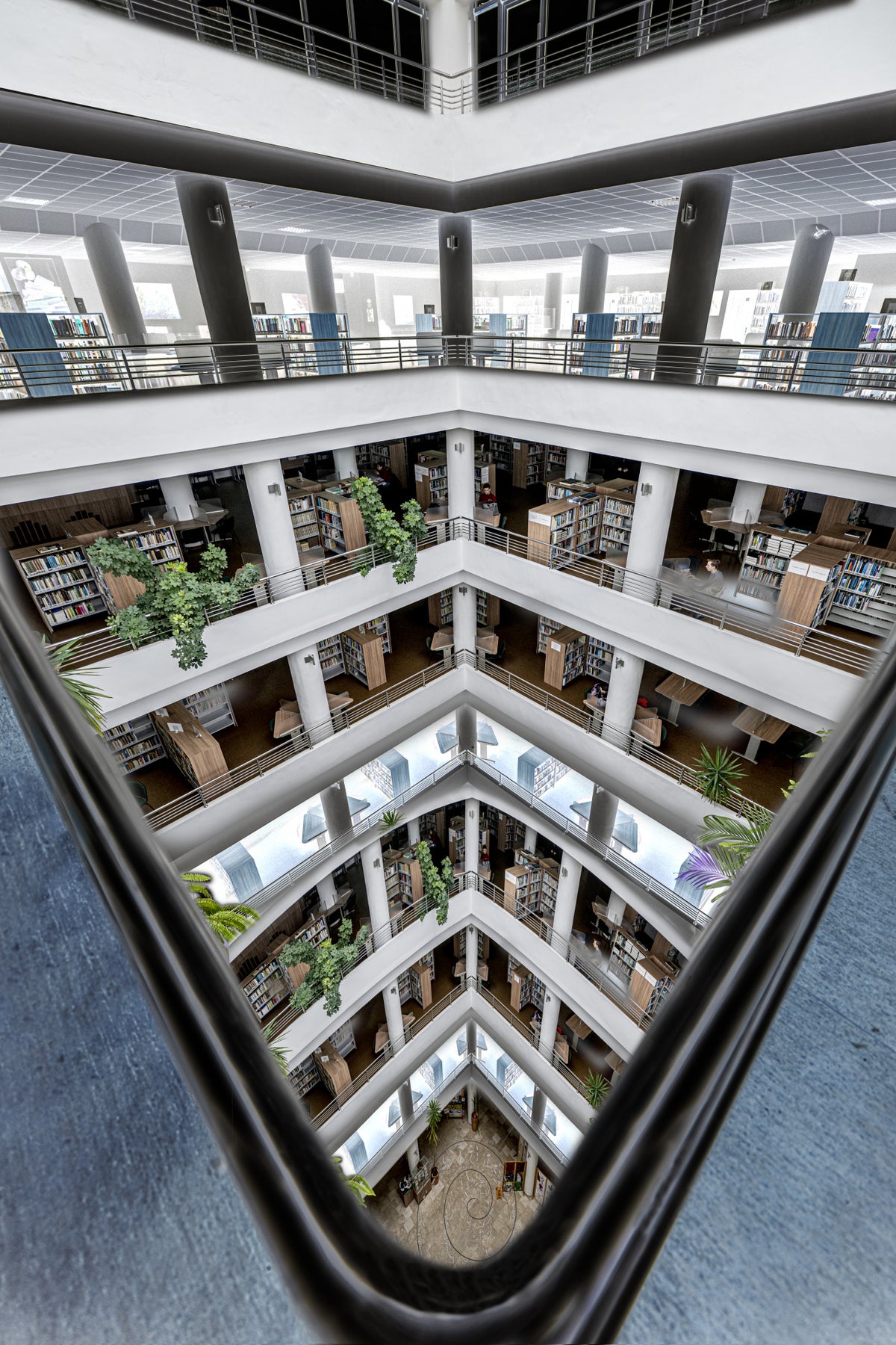 The library Poster och Canvastavla