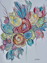 Coastal Blooms Poster och Canvastavla