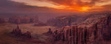 Sunrise Over Hunts Mesa Poster och Canvastavla