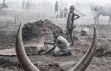 Framed in the antlers - South Sudan Poster och Canvastavla