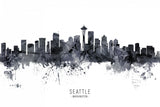 Seattle Washington Skyline Poster och Canvastavla