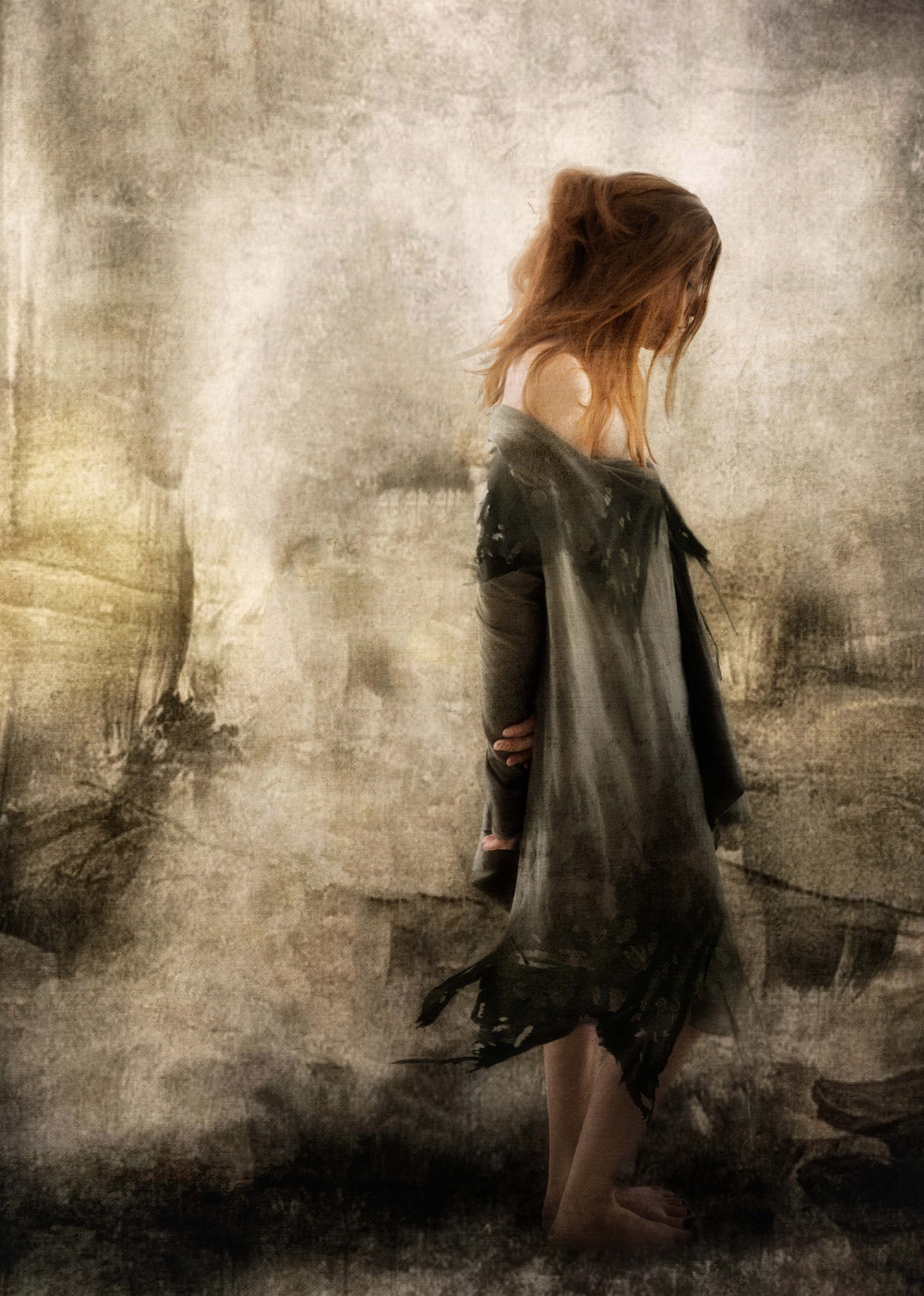 ...forsaken, almost human, she sank beneath your wisdom like a stone..... Poster och Canvastavla