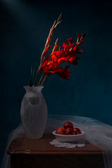 Gladiolus &amp; Nectarine Poster och Canvastavla