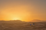 Sunrise in the Sahara Desert. Poster och Canvastavla