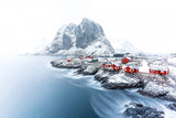 Hamnøy at winter Poster och Canvastavla