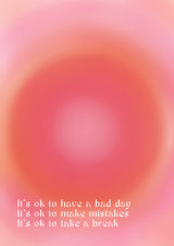 Motivational Aura Poster Poster och Canvastavla