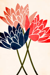 Three Dancing Blossoms Poster och Canvastavla
