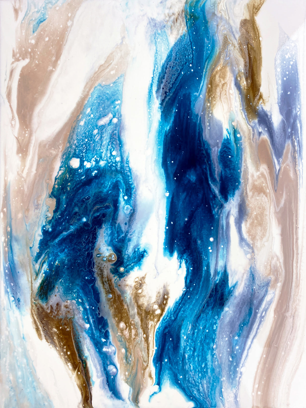 Sapphire Wave Poster och Canvastavla