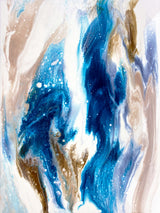 Sapphire Wave Poster och Canvastavla