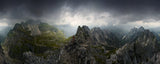 Bizarre Mountain Panorama Poster och Canvastavla
