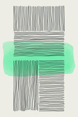 Light Green Abstract #1 Poster och Canvastavla