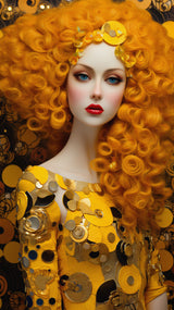 Barbie Von Gustav Klimt 5 Poster och Canvastavla