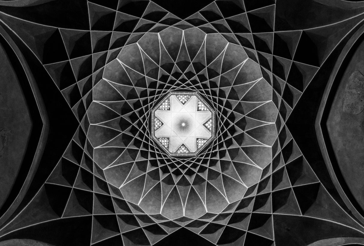 Ceiling of dolatabad garden Poster och Canvastavla