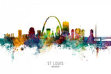 St Louis Missouri Skyline Poster och Canvastavla
