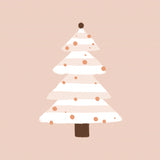 Blush Christmas Tree Poster och Canvastavla