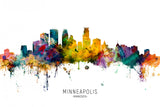 Minneapolis Minnesota Skyline Poster och Canvastavla