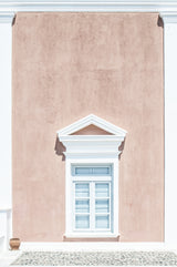 Pink wall and a pediment Poster och Canvastavla