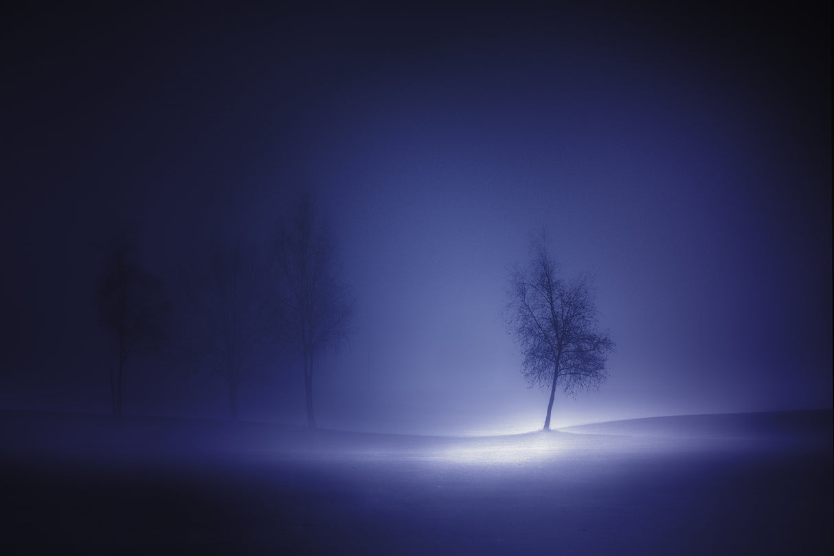 Solitair blue Poster och Canvastavla